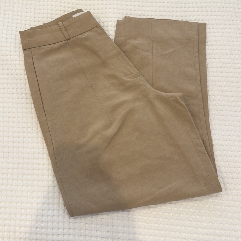 🌸🌻 Banana Republic Linen Blend Barrel High-Rise Pants EUC